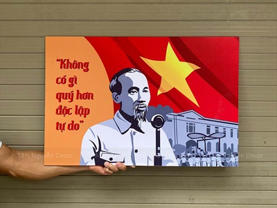 Tranh dán tường chủ đề 30-04 2-9 bằng formex [Độc quyền - In sắc nét] 60x40cm FORM-VN-01